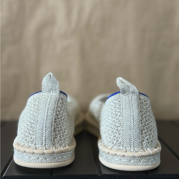 Rothy’s. The espadrille in beige metallic. Size 9. - Picture 2 of 5